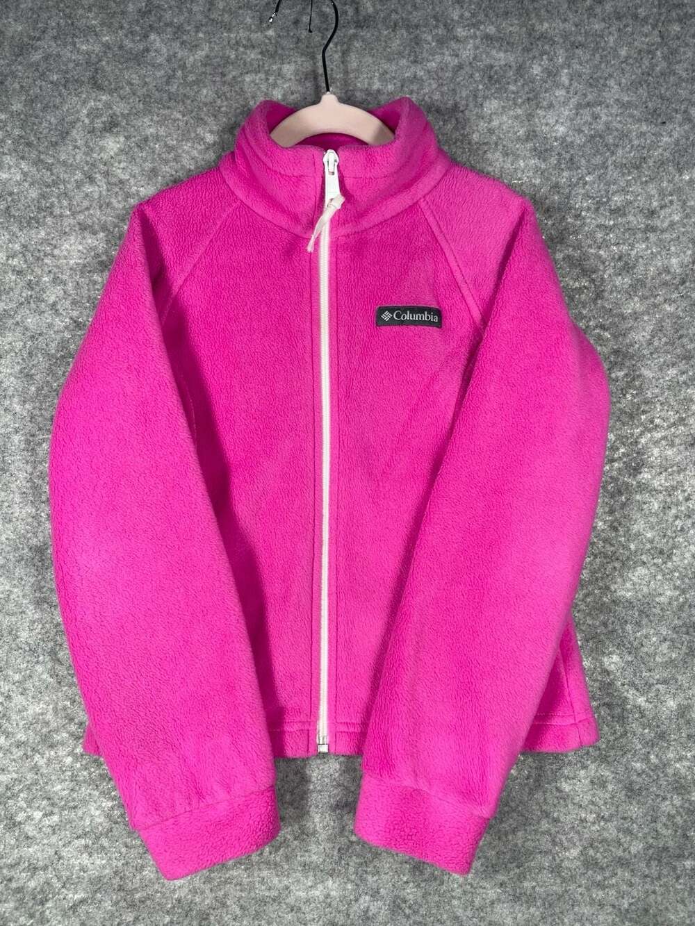 Columbia Girls Fleece Jacket Size XS (6/6X) Pink Full Zip